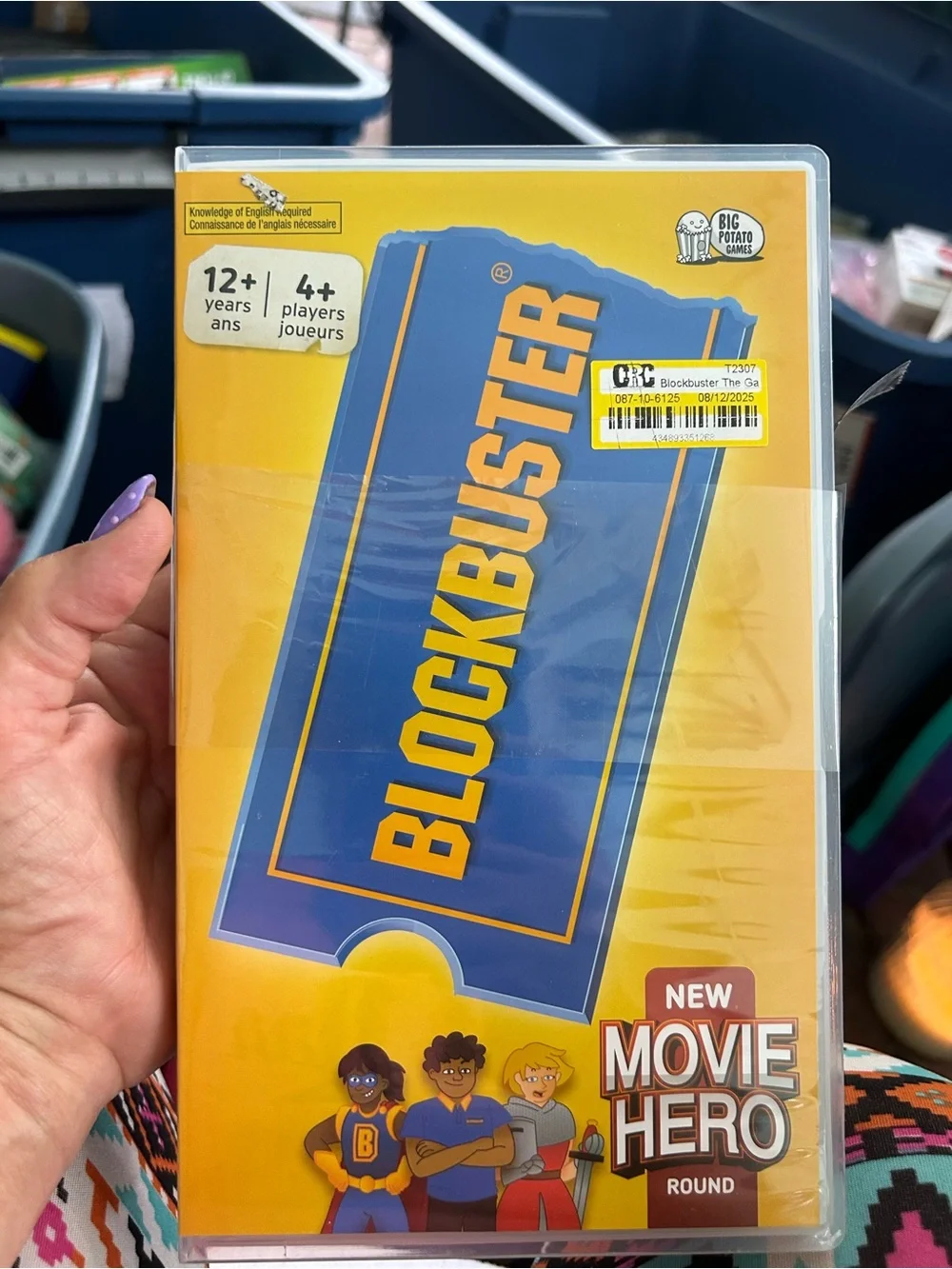 Movie Hero Party Game - Yellow & Blue